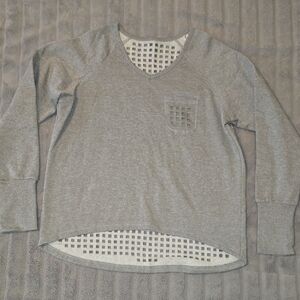 Kyodan Gray V-Neck Sweatshirt with Pocket
